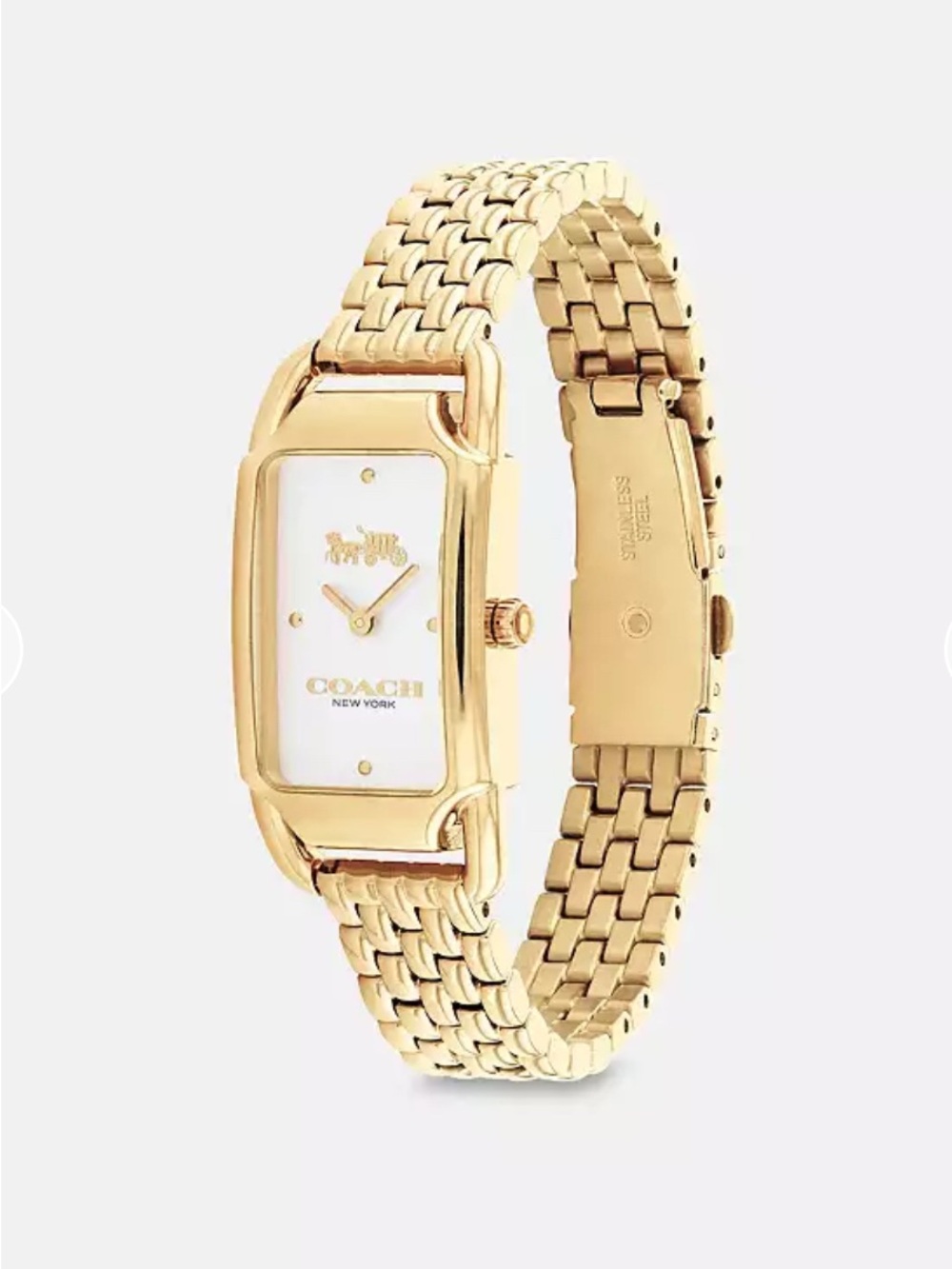 Coach Cadie Women’s Gold Tone Bracelet Watch 17.5mm X28.5mm - Picture 2 of 5